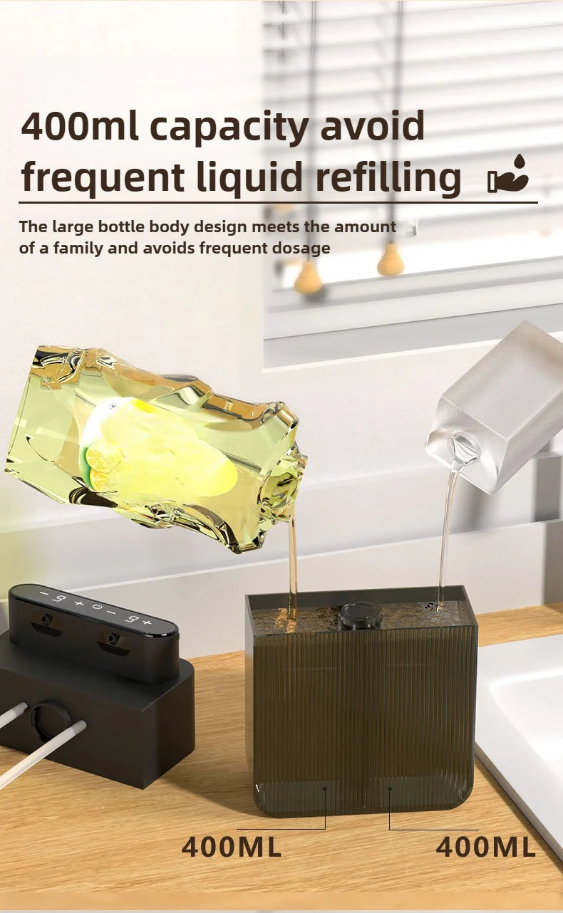 Double Automatic Soap Dispenser – Touchless Dual Soap Dispenser for Bathroom & Kitchen