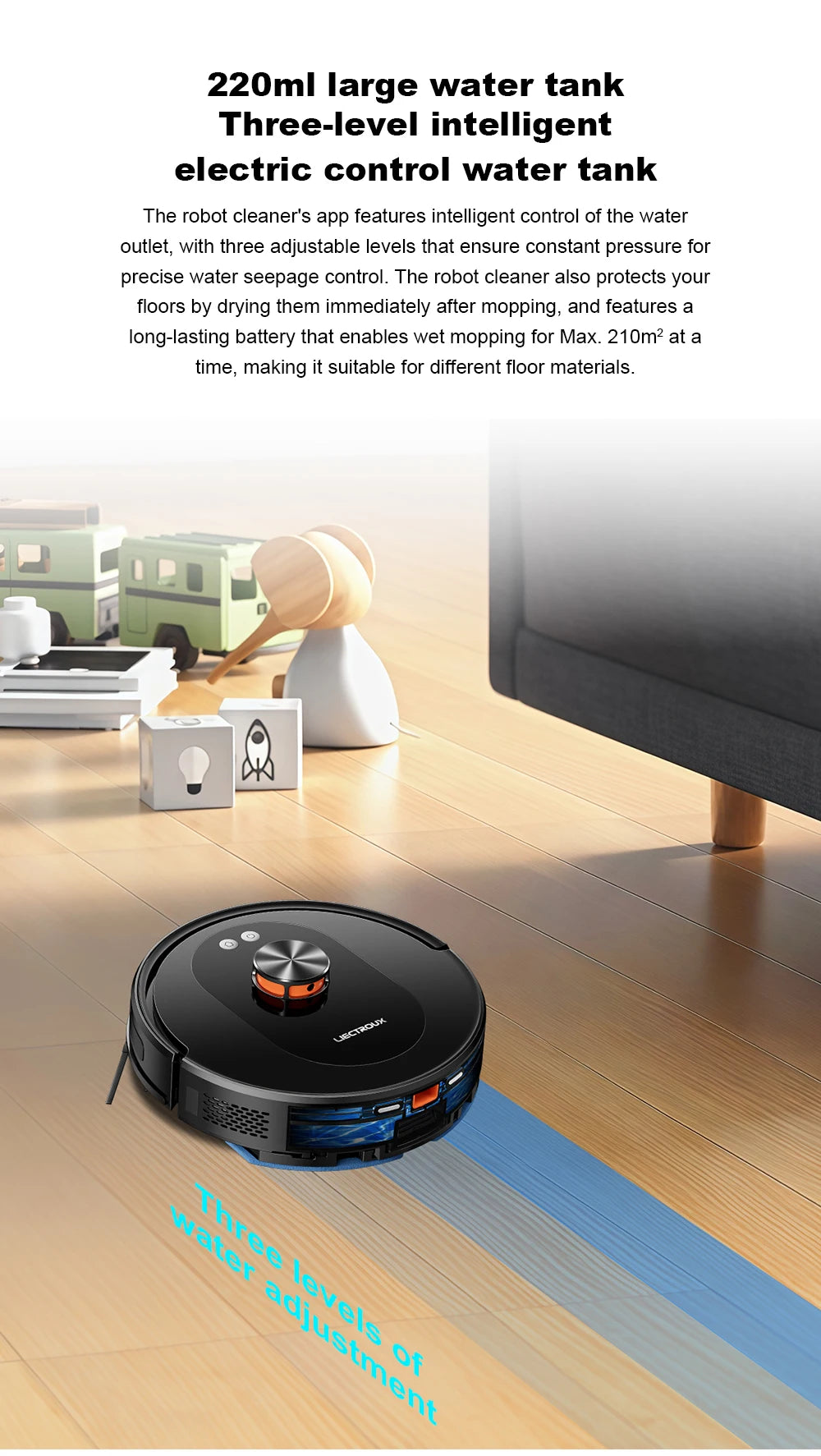 Liectroux T9 Robot Vacuum & Mop – 6500Pa LiDAR Mapping, Self-Empty Station, Dual-Band WiFi