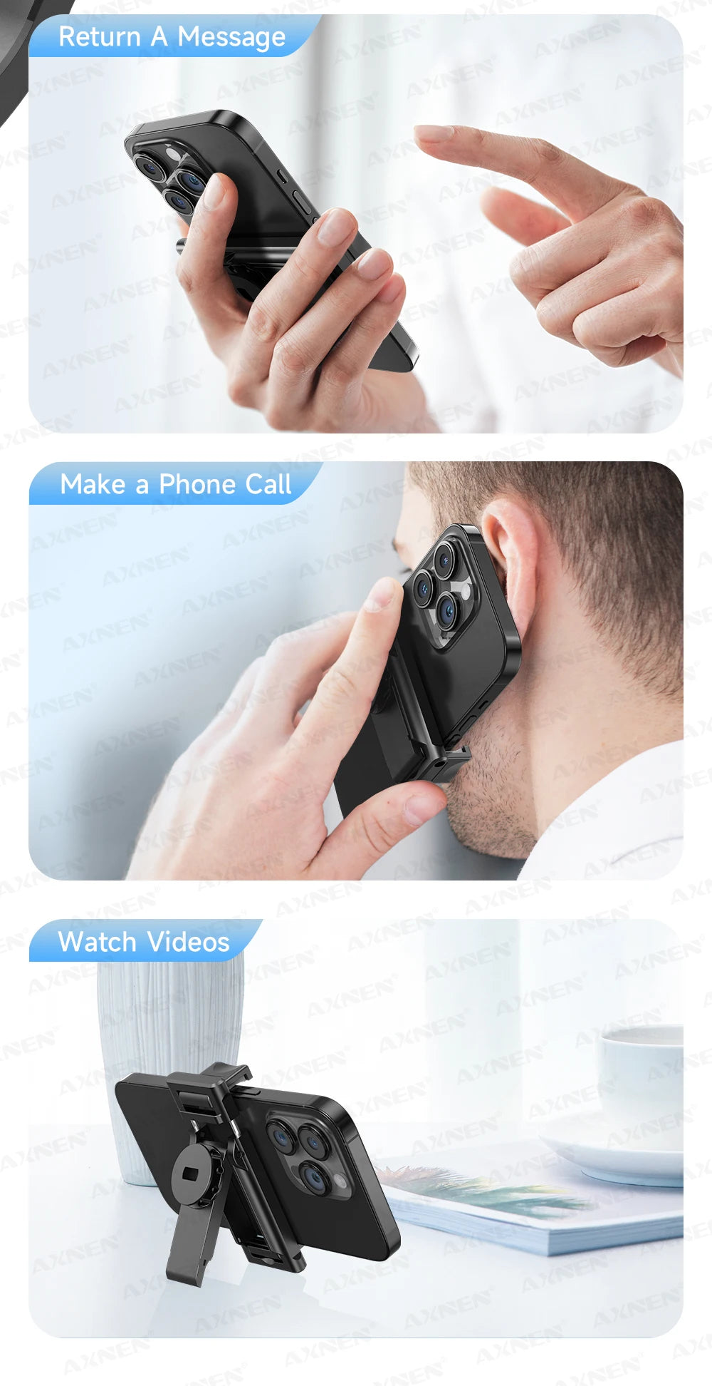 AI Face Tracking Selfie Stick Tripod – 1.63m Smart Quadrapod