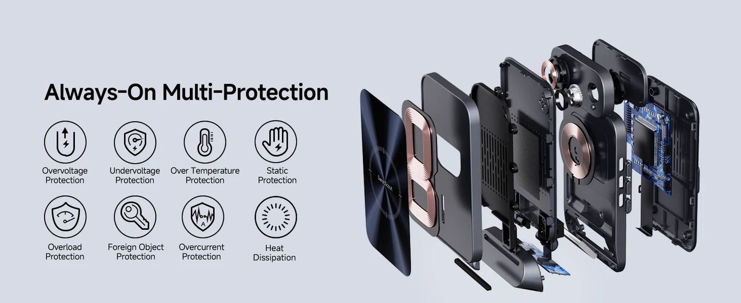 15W Wireless Charging Stand for Samsung Phone, Watch & Earbuds