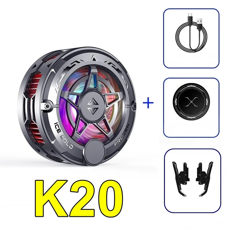 K20 Universal Magnetic Phone Cooler for Gaming | Digital Display