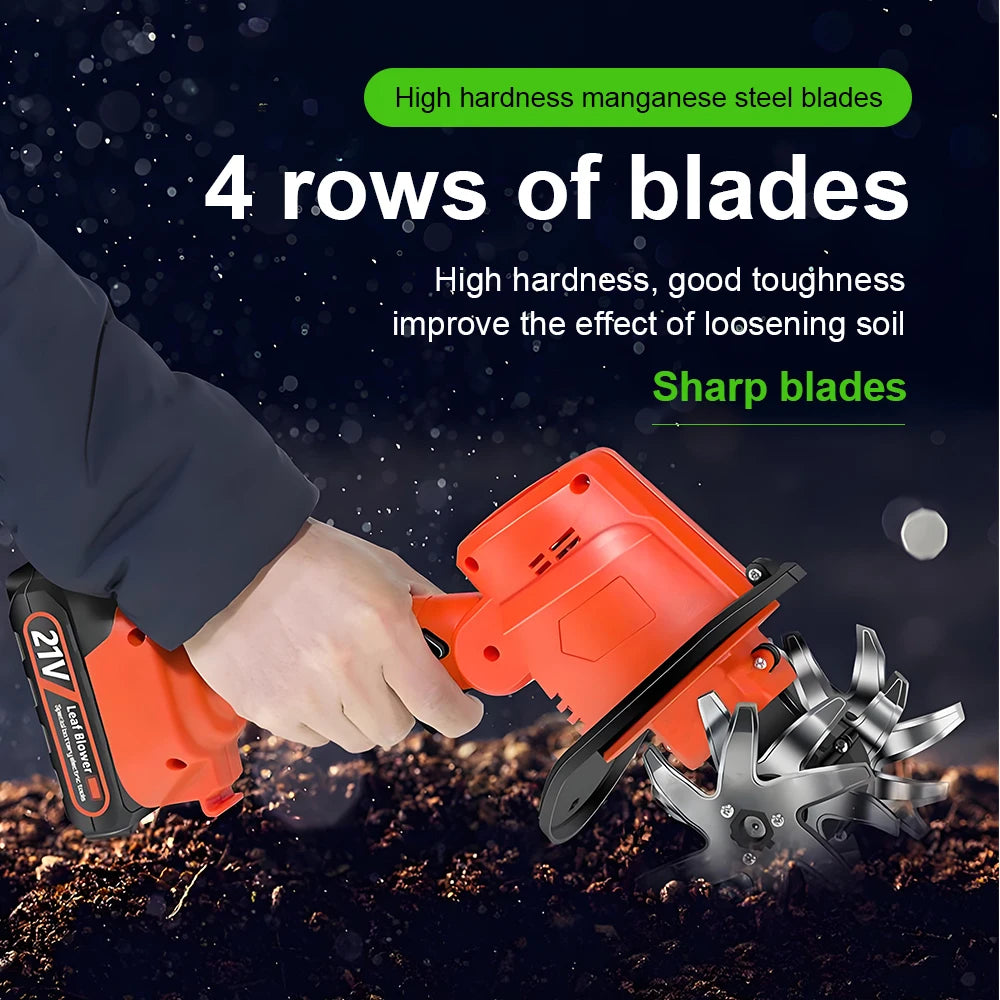Electric Garden Tool Cordless Cultivator 21V or 24V Battery Random Supply Garden Equipment