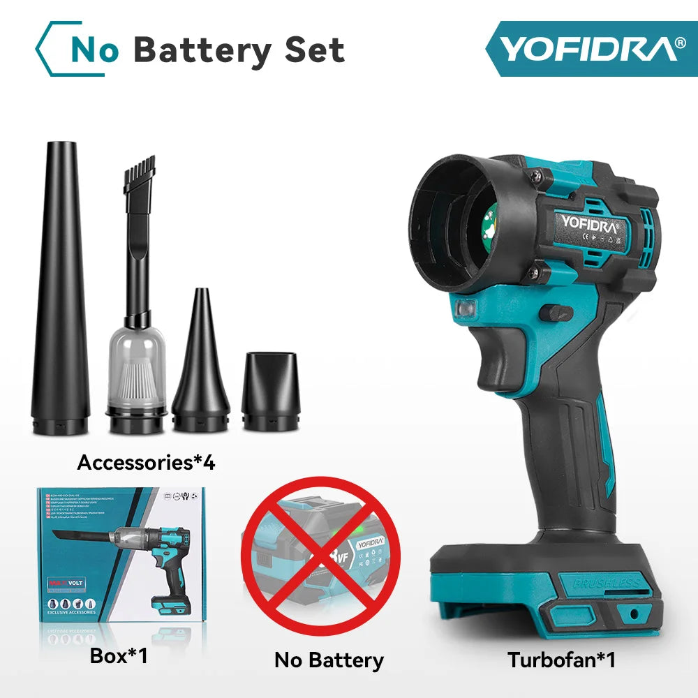 Yofidra F02-ES 1200W Turbo Air Duster & Vacuum Blower – 110m/s High-Speed Electric Cleaner