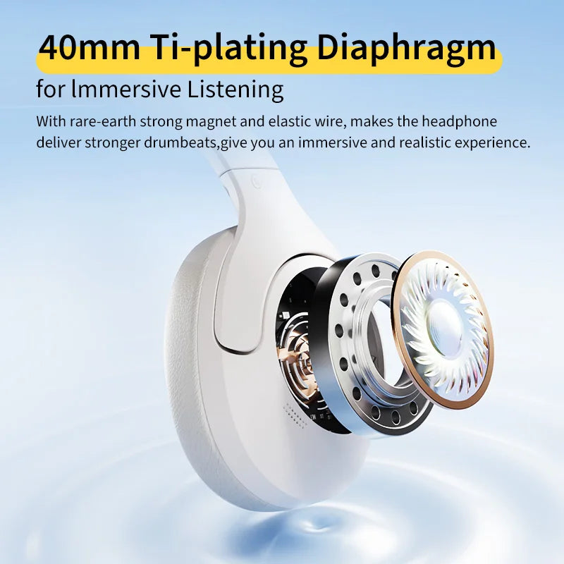H3 Lite ANC Wireless Headphones – 60H Battery, Bluetooth 5.3, Dual-Device