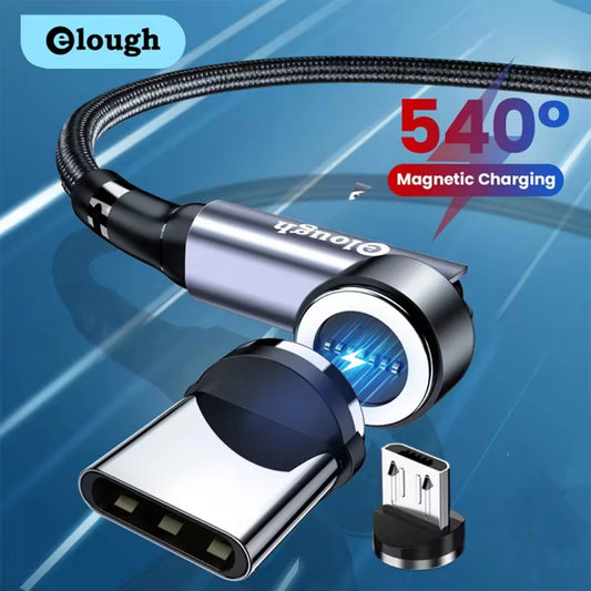 Magnetic USB-C Cable 3A – Type-C Fast Charging & 480Mbps Data Transfer Cable