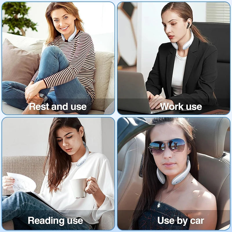 KEMOKO TENS Pulse Neck Massager – Heated Cervical & Shoulder Relaxation