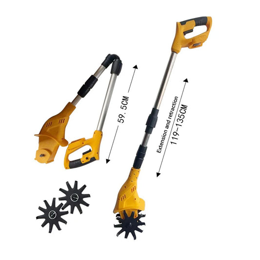 Cordless Garden Cultivator 21V Brushless Motor Soil Tiller (Makita 21V Battery Compatible)