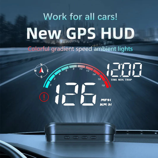 Universal Car Head-Up Display – Plug & Play Driving HUD with Clear Speed Projection