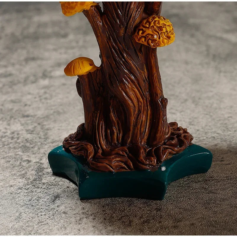 Creative Stained Glass Mushroom Table Lamp | Colorful Atmosphere Bedside Light