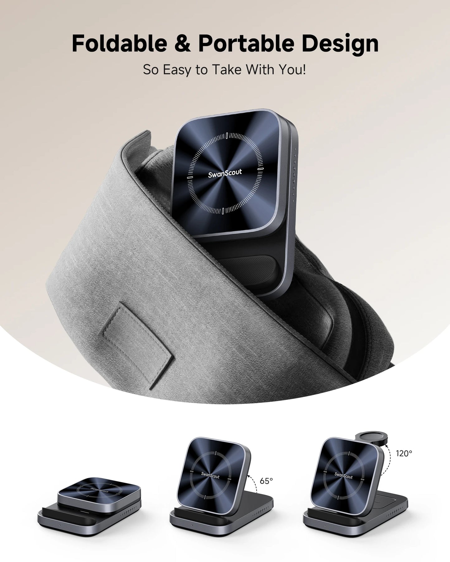 3-in-1 Wireless Charging Station 15W for Samsung Galaxy, Watch & Buds