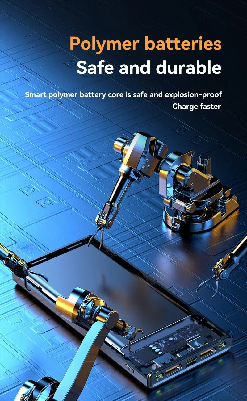 120W Ultra-High Capacity Power Bank 80000mAh – Fast Charging with Digital Display