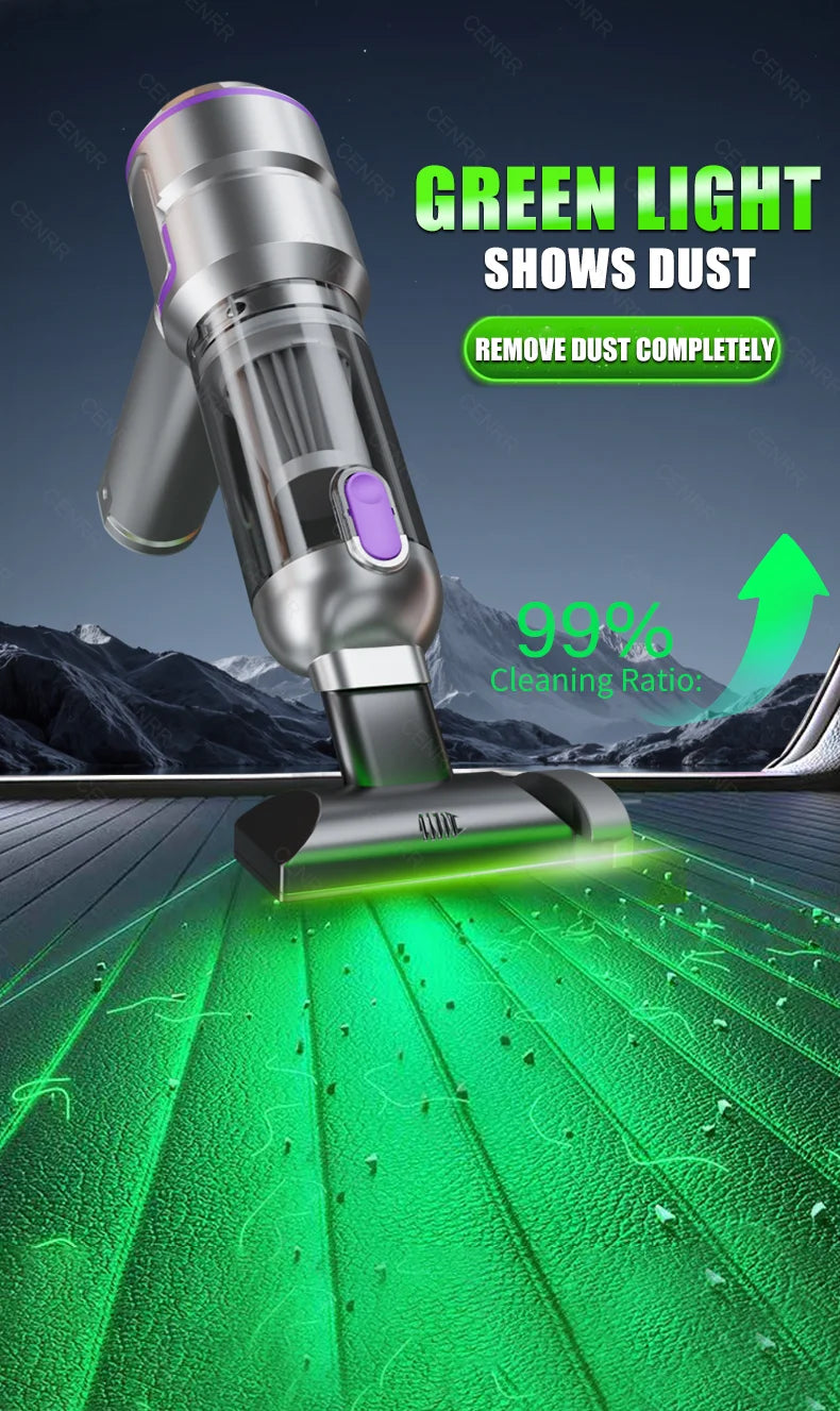 CENRR Pro Max Portable Car Vacuum Cleaner – High-Power Cordless Vehicle & Home Cleaner