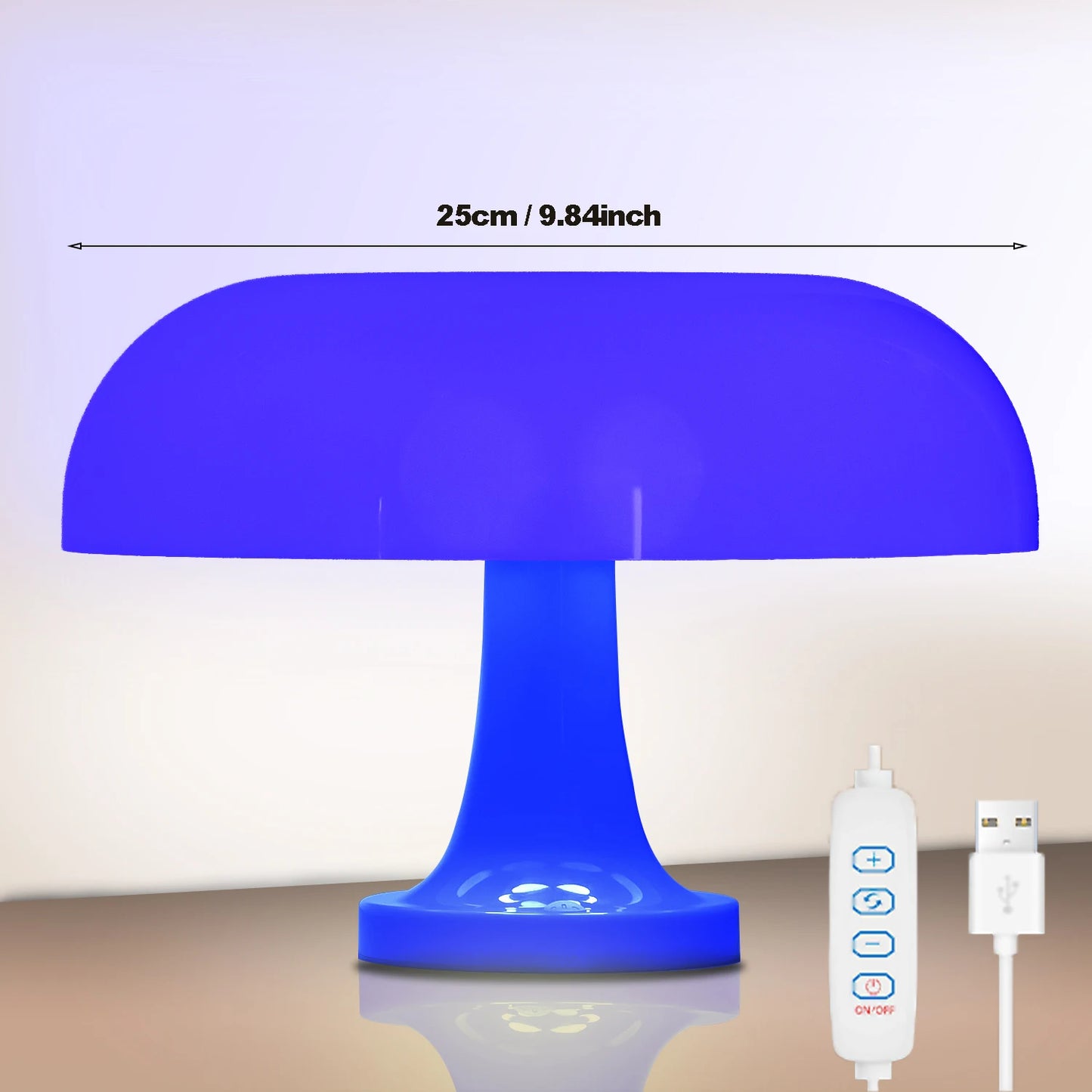 Topwinson Mushroom Night Lamp | Tri-Color Ambient Light with USB-C Charging