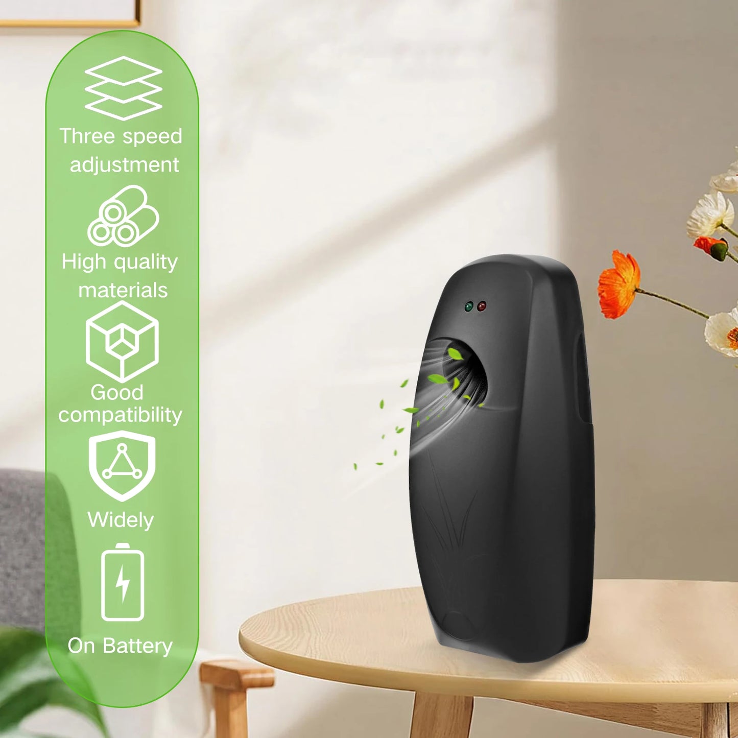 i Cafilas Automatic Air Freshener Spray Dispenser – 5/15/30 Min Timer, Battery Powered