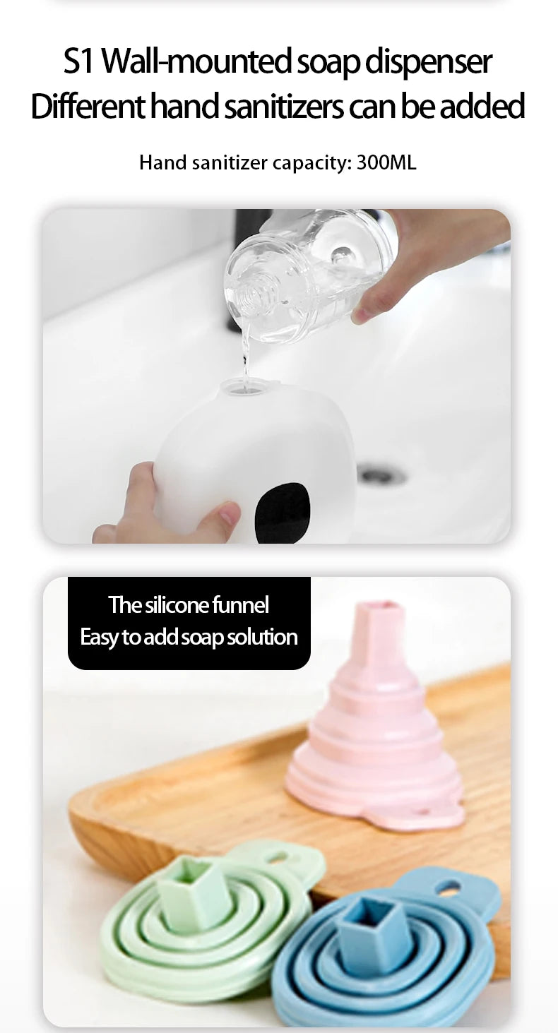 BALASHOV Automatic Foam Soap Dispenser – Touchless Wall-Mounted USB Rechargeable (S1)