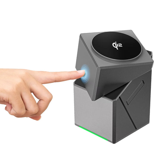 15W Qi2 Magnetic Wireless Charging Station for iPhone, Apple Watch & AirPods