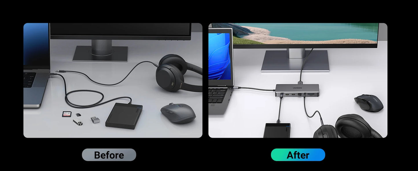 13-in-1 USB-C Docking Station – Triple 4K@60Hz Display, 100W PD, 10Gbps Hub