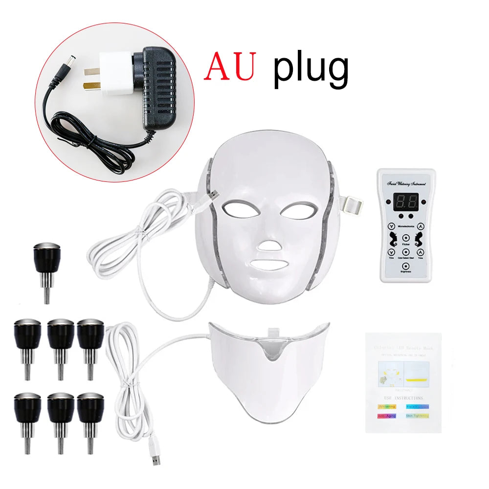 SANPKON LED Light Therapy Facial Mask – 192 LEDs, Skin Tightening & Acne Care