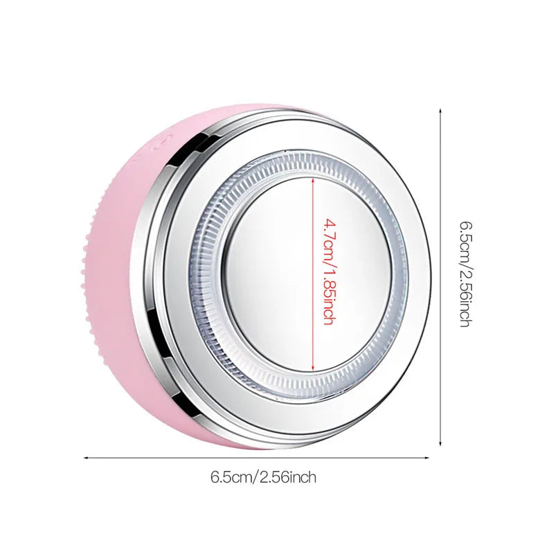 MIKO NICE 2-in-1 Ultrasonic Facial Cleanser – USB Rechargeable IPX7 Silicone Brush
