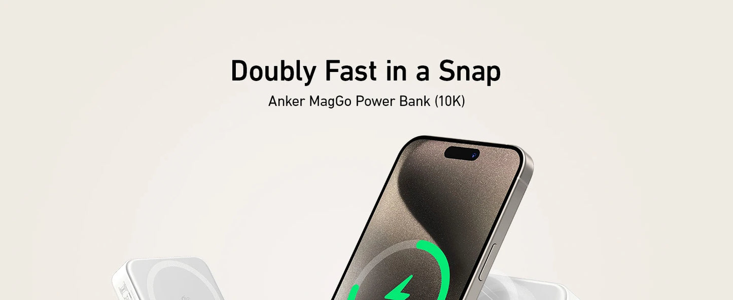 Portable Wireless Power Bank 30W – Two-Way Fast Charge with LED Screen