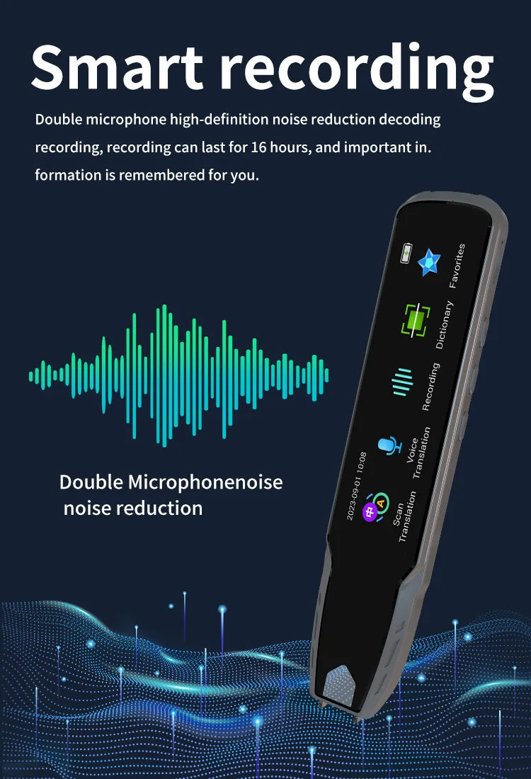 Smart Scanning Dictionary Pen with Display Screen – Portable Text Translator