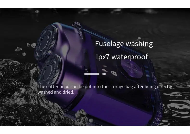 DUTRIEUX AMT1000 Rotary Electric Shaver – Waterproof Rechargeable Men’s Shaver