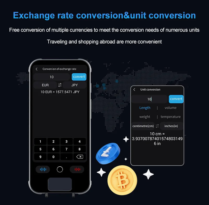 ESTG S25 Pro AI Voice Translator – Portable Real-Time Language Translation Device with Screen