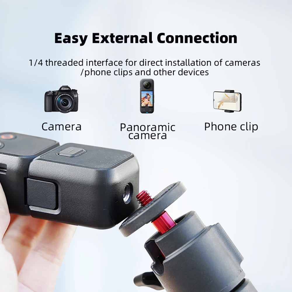 Extension Pole Tripod – Mini Lightweight Stand with 360° Ball Head