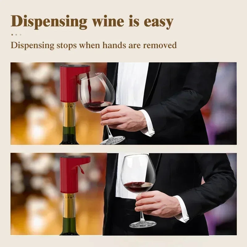 Smart Sensor Electric Wine Dispenser – Hands-Free Auto Pour with Type-C Charging