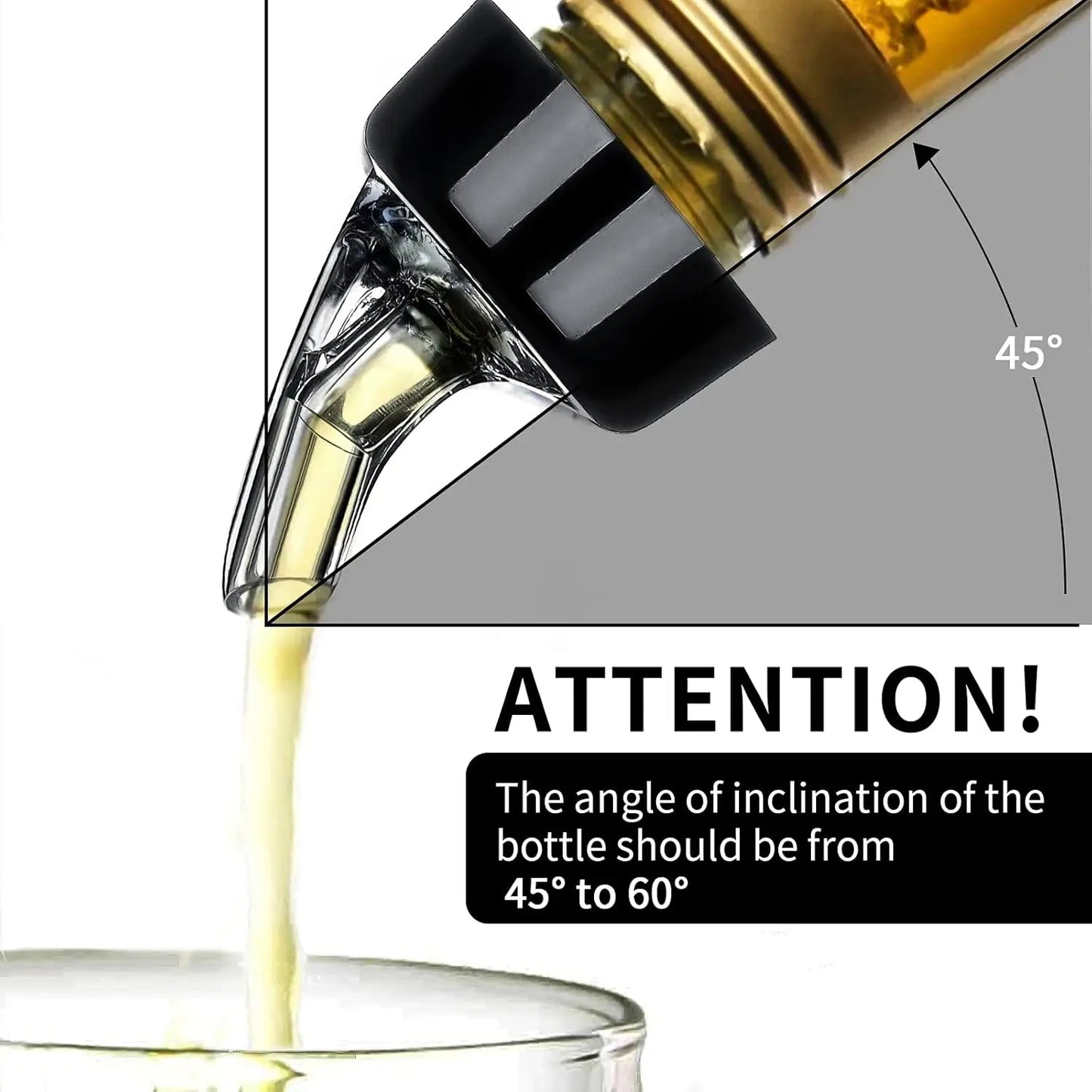 Viski Automatic Measure Liquor Pourer – Spill-Free Bottle Pourer & Wine Stopper