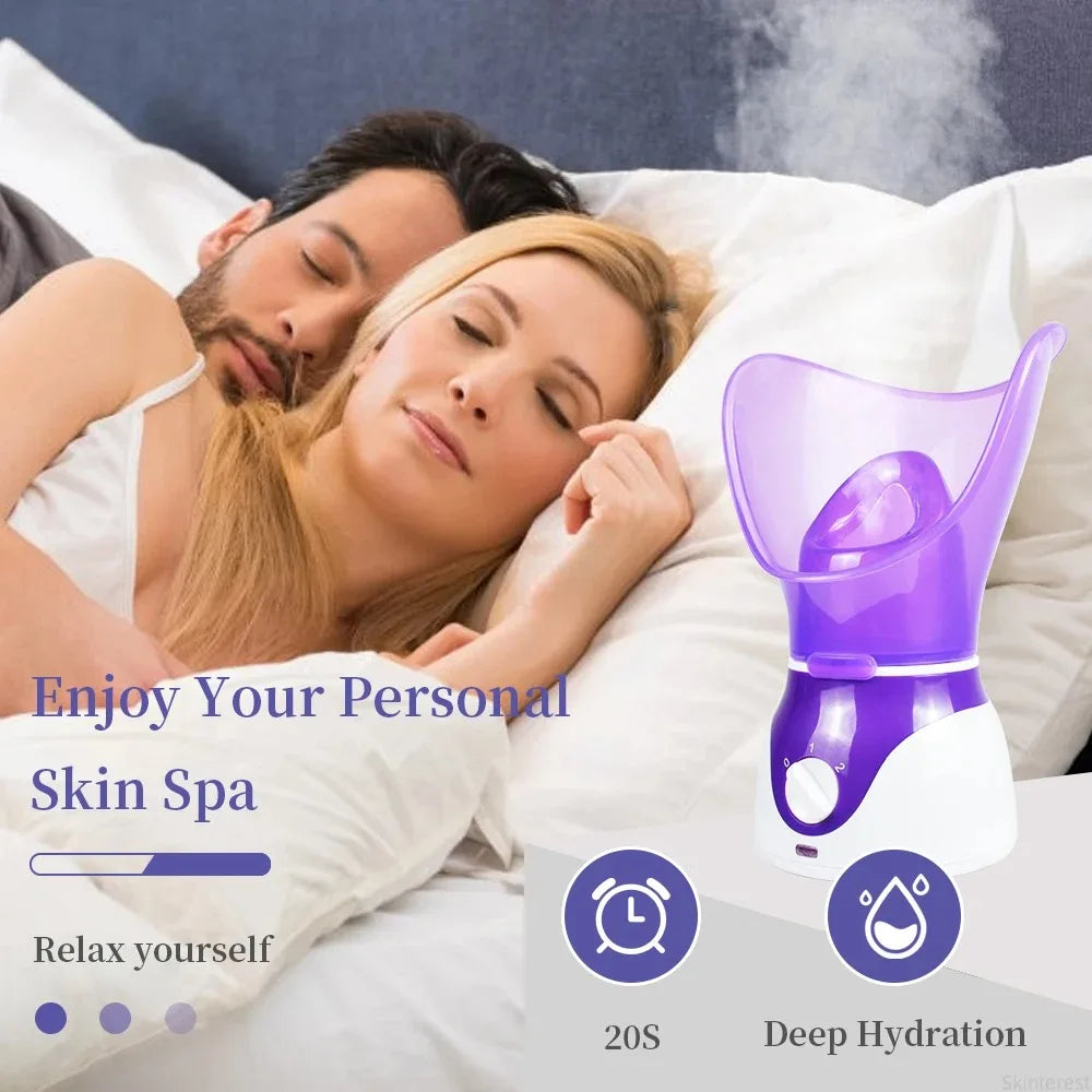 KEMOKO Electric Face Steamer – Moisturising Facial Sauna with Pore Cleansing