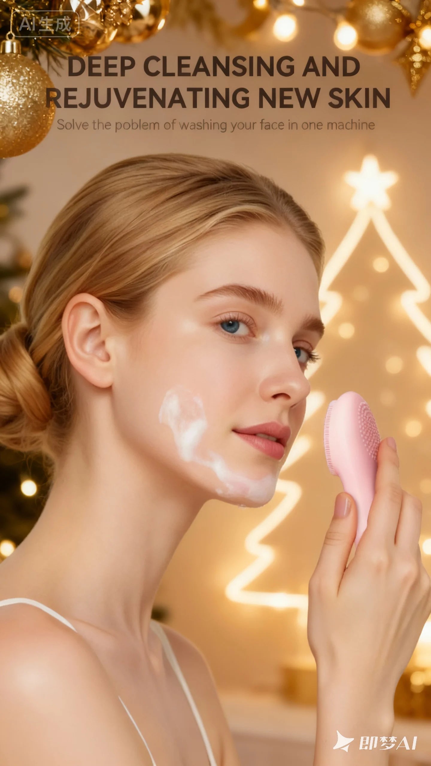 Portable Electric Face Scrubber – Silicone Exfoliating Facial Brush USB Rechargeable