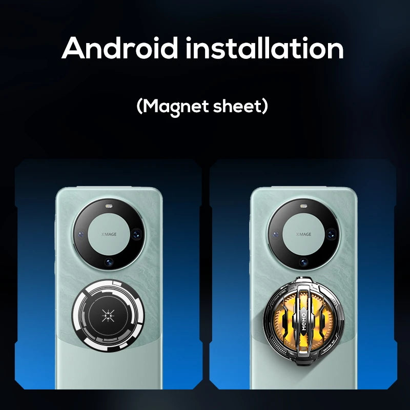 Universal Phone Cooler with Battery | Magnetic & Clip Cooling Fan for Gaming
