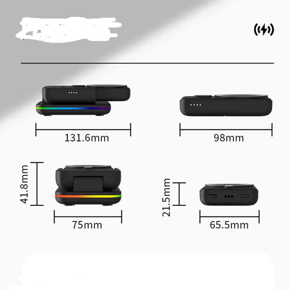 Portable Wireless Power Bank 23W – Magnetic Fast Charge for iPhone, AirPods & Apple Watch