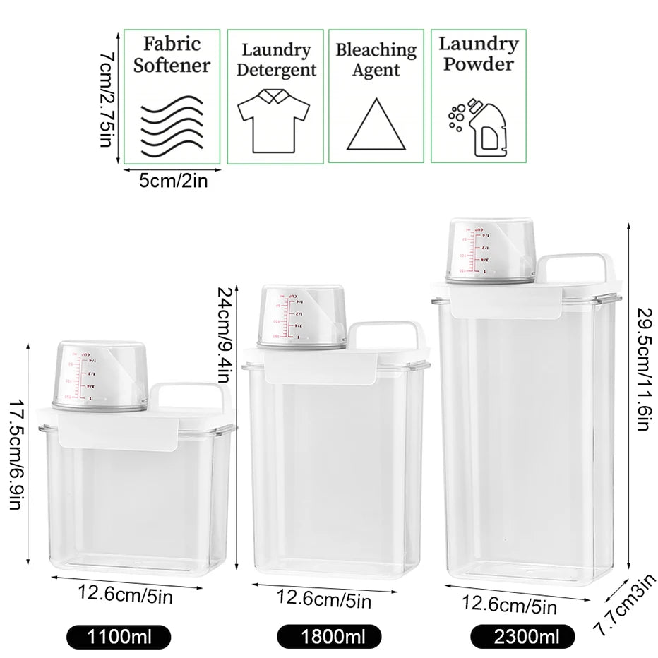 Laundry Detergent Dispenser – Airtight & Refillable