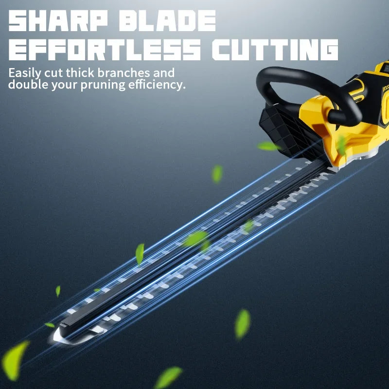 For Dewalt 20v Battery Pins Cordless Electric Hedge Trimmer Brushless – Stainless Steel Blade Garden Cutter (Battery Optional)