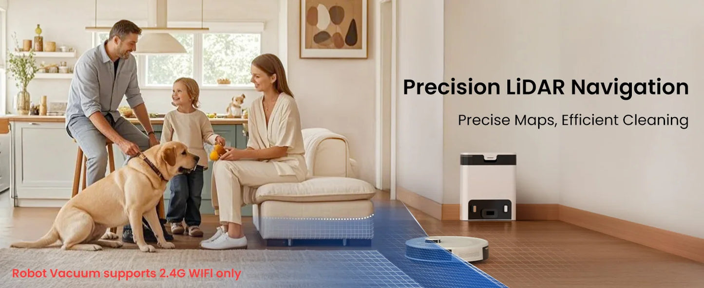 Lefant M2 Pro Smart Robot Vacuum Cleaner – LiDAR Navigation, Wet & Dry Cleaning, Alexa Ready