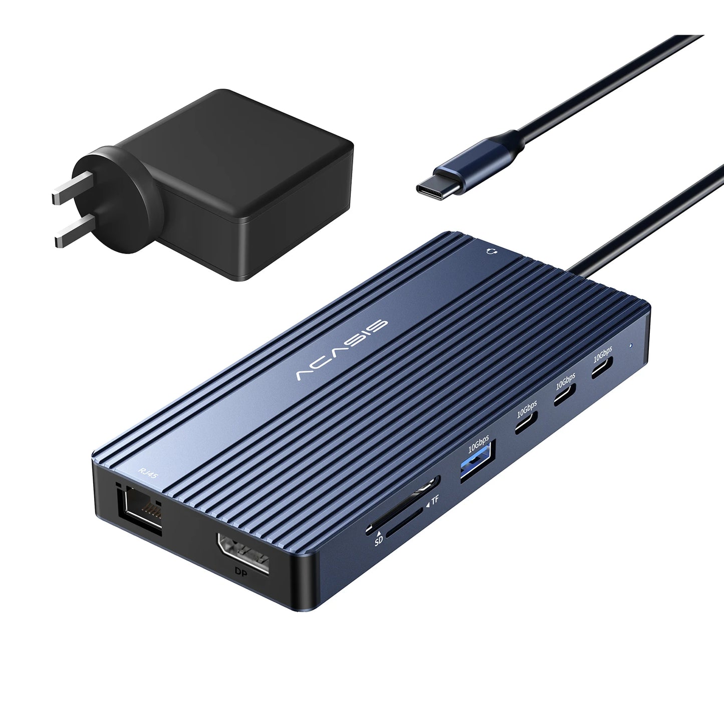 DS-0203 14-in-1 USB-C Docking Station – Triple Display HDMI Hub with 100W PD & Ethernet
