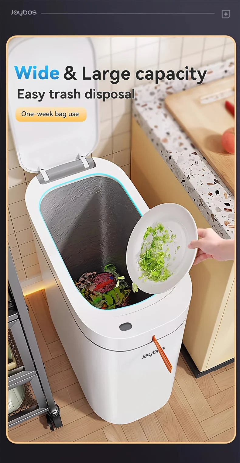 Smart Bag-Sucking Trash Can – Rechargeable Touchless Induction Waste Bin