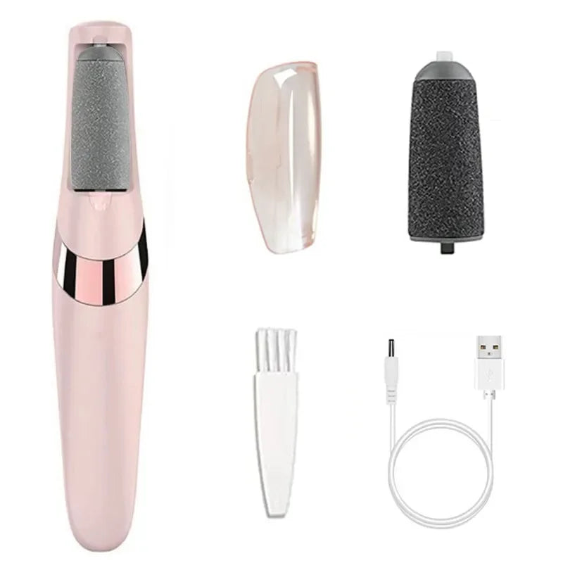 Electric Foot Grinder Pedicure Kit – Rechargeable Dead Skin & Heel Callus Remover