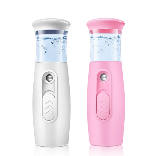 Portable Nano Face Steamer – USB Rechargeable Cold Mist Skin Hydrator