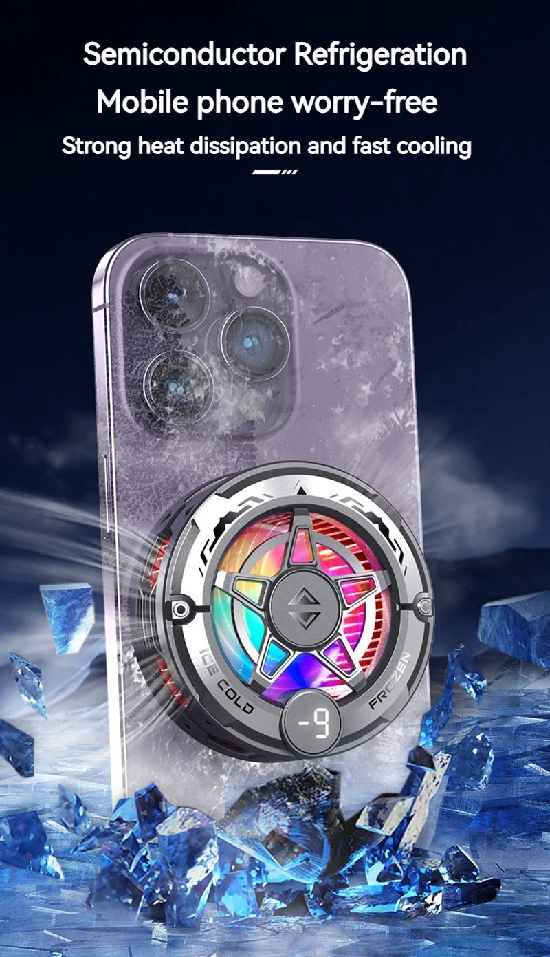 K20 Universal Magnetic Phone Cooler for Gaming | Digital Display