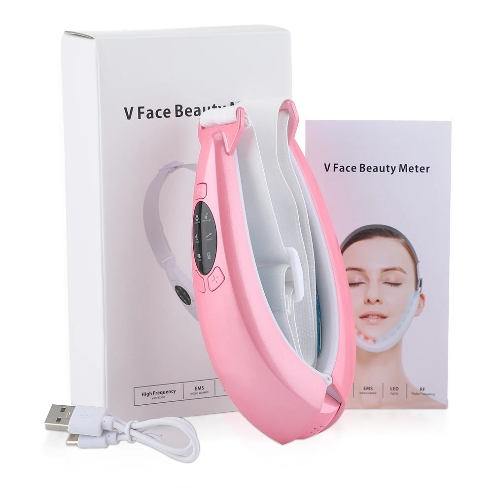 Hailicare Facial Lifting Instrument – EMS Vibration V-Face Slimming Belt