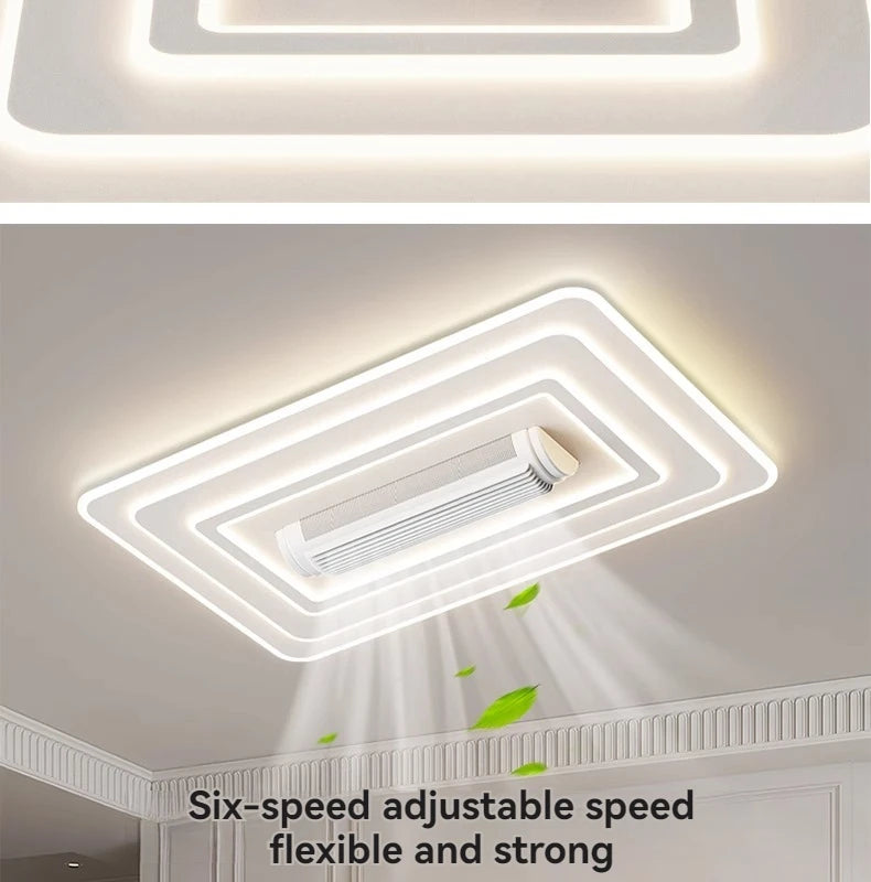 Artpad Modern LED Ceiling Fan with Light | Remote Control, Dimmable, Silent Motor