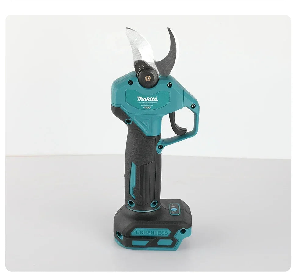 Makita Cordless Electric Pruning Shears 18V – Brushless Motor, SK5 Steel Blade, LCD Display