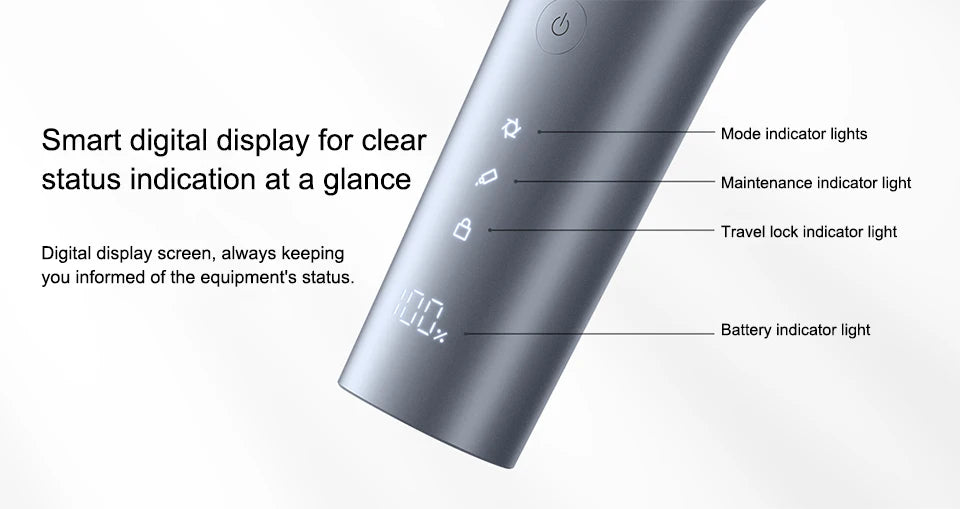 Xiaomi Hair Clipper 2 – USB-C Fast Charging, 19 Length Settings, Digital Display