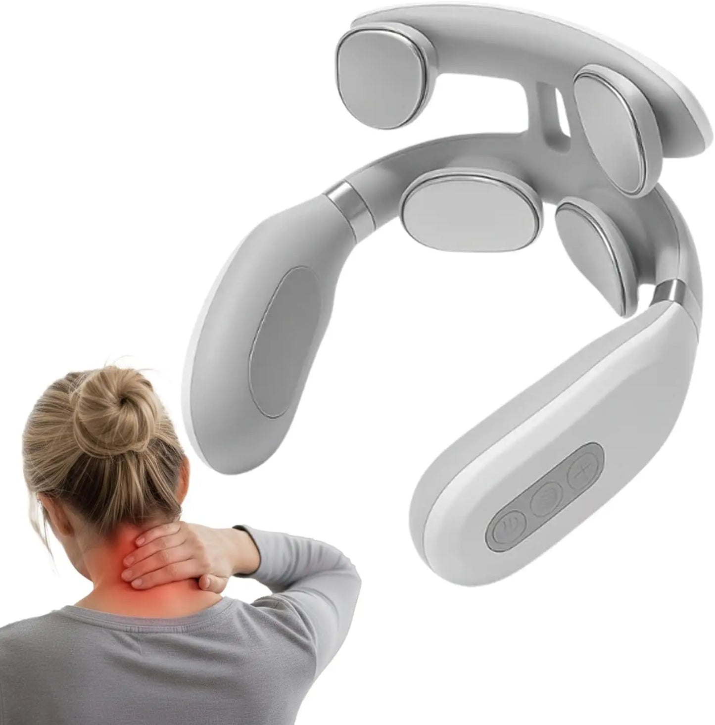 GYLOV EMS Neck & Shoulder Massager – Heat Therapy & Deep Muscle Pain Relief