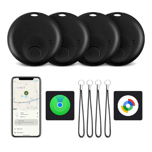 Wesolvet Smart Tracker Tag for Keys, Wallet & Luggage – iOS Find My + Android Find My Device