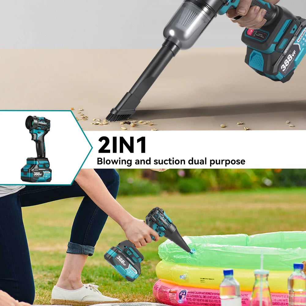 Yofidra F02-ES 1200W Turbo Air Duster & Vacuum Blower – 110m/s High-Speed Electric Cleaner