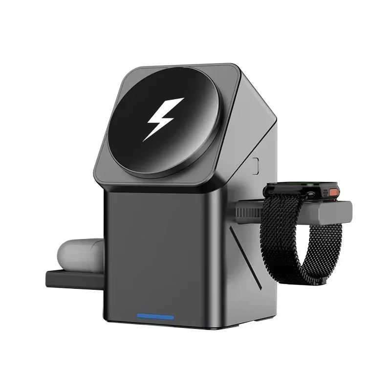 3-in-1 Magnetic Qi Wireless Charger Stand for iPhone Watch AirPods